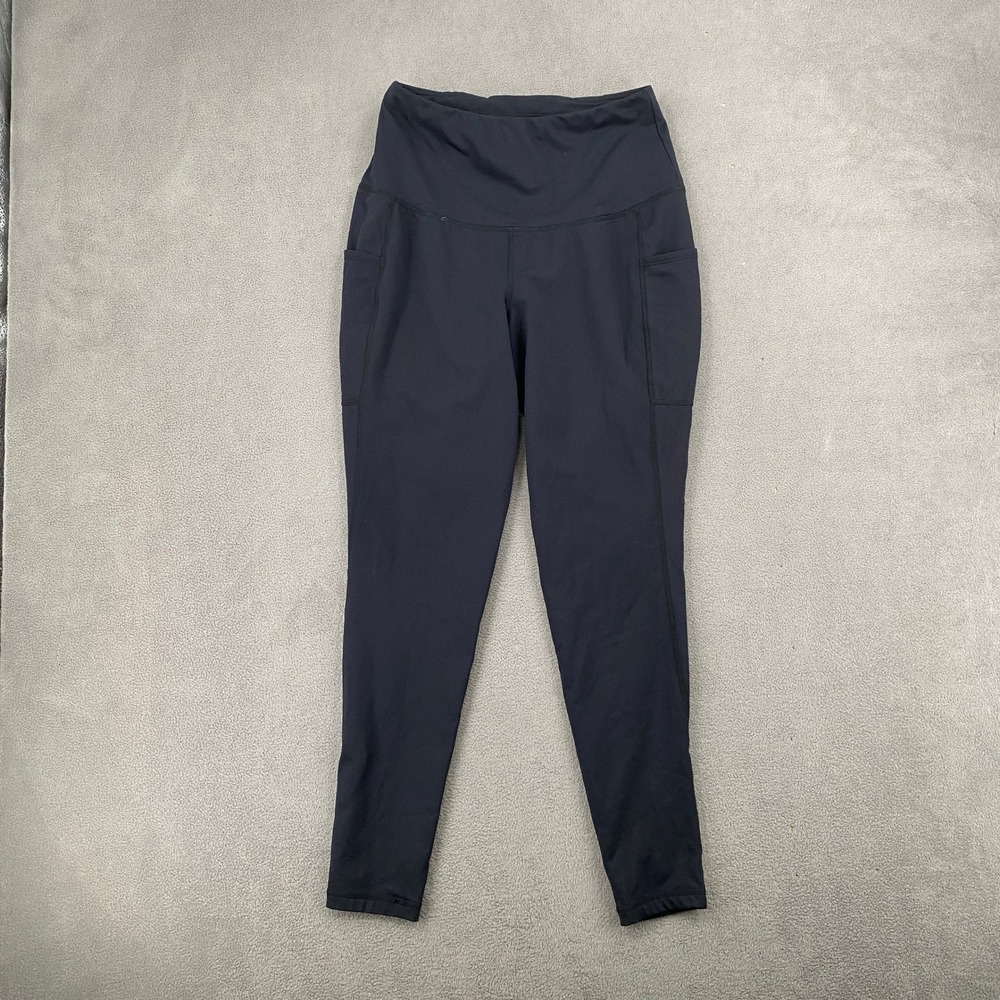 Baleaf Womens High Waisted Black Athletic Leggings with Pockets Size Small